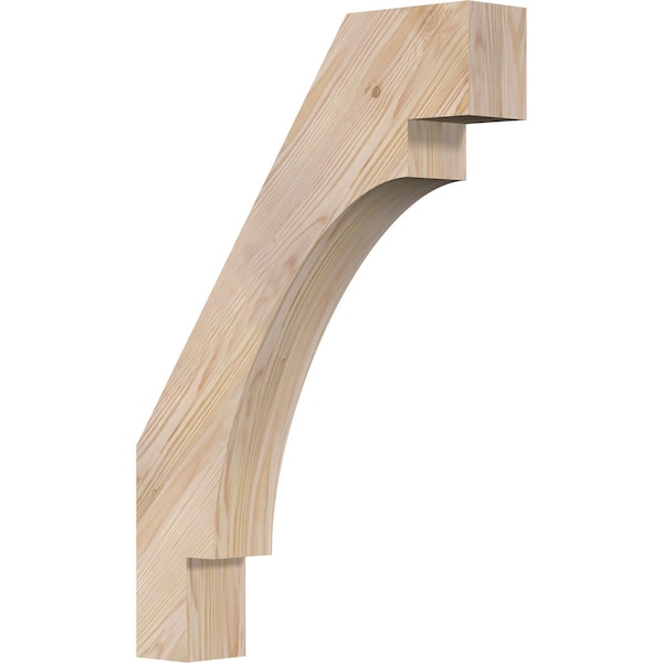 Ekena Millwork 3 1/2"W x 18"D x 26"H Merced Smooth Knee Brace, Douglas Fir BRC04X18X26MRC00SDF - main